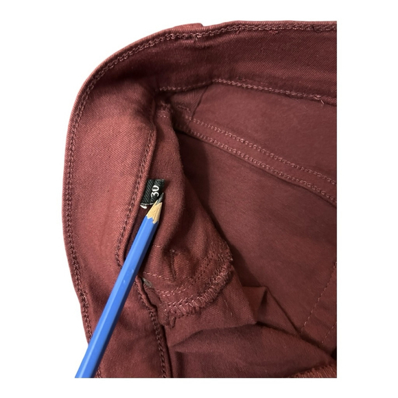 7 For All Mankind Ruby Rust High-Waist faux leather Ankle Jeans – Size 30 - Picture 12 of 13